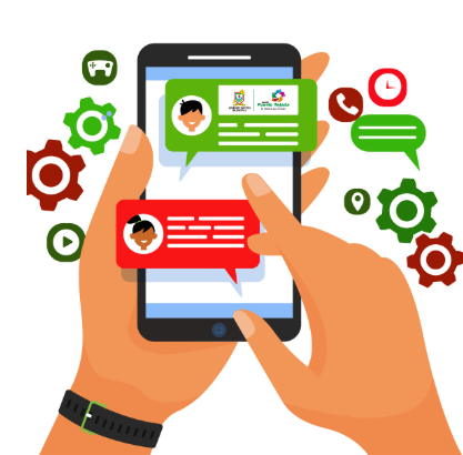 Imágenes de chat en línea con la Alcaldía de Candelaria